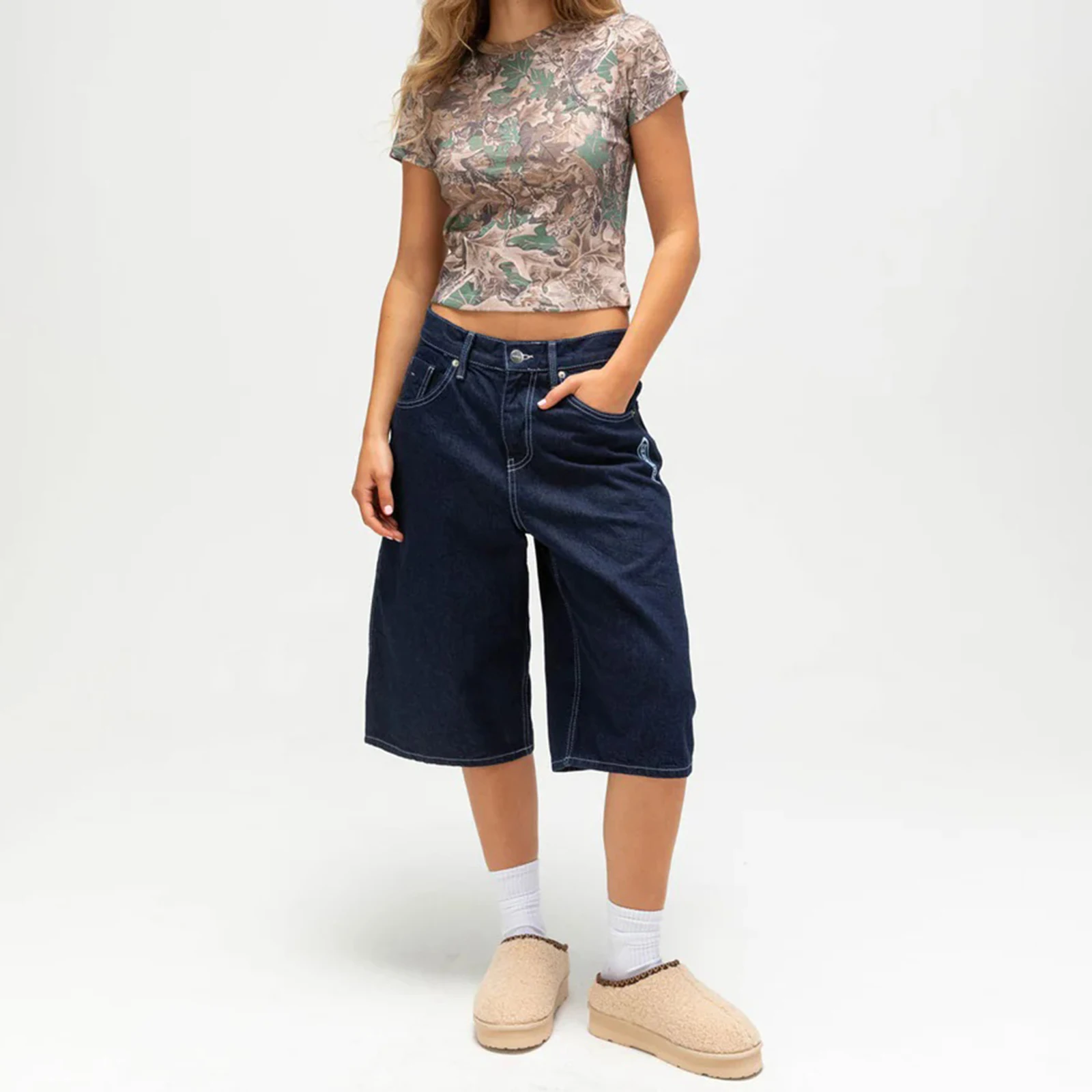 New Women Summer Basic T-Shirt Casual Leaf Print Round Neck Short Sleeve Tops For Streetwear Aesthetic Grunge Clothes S M L