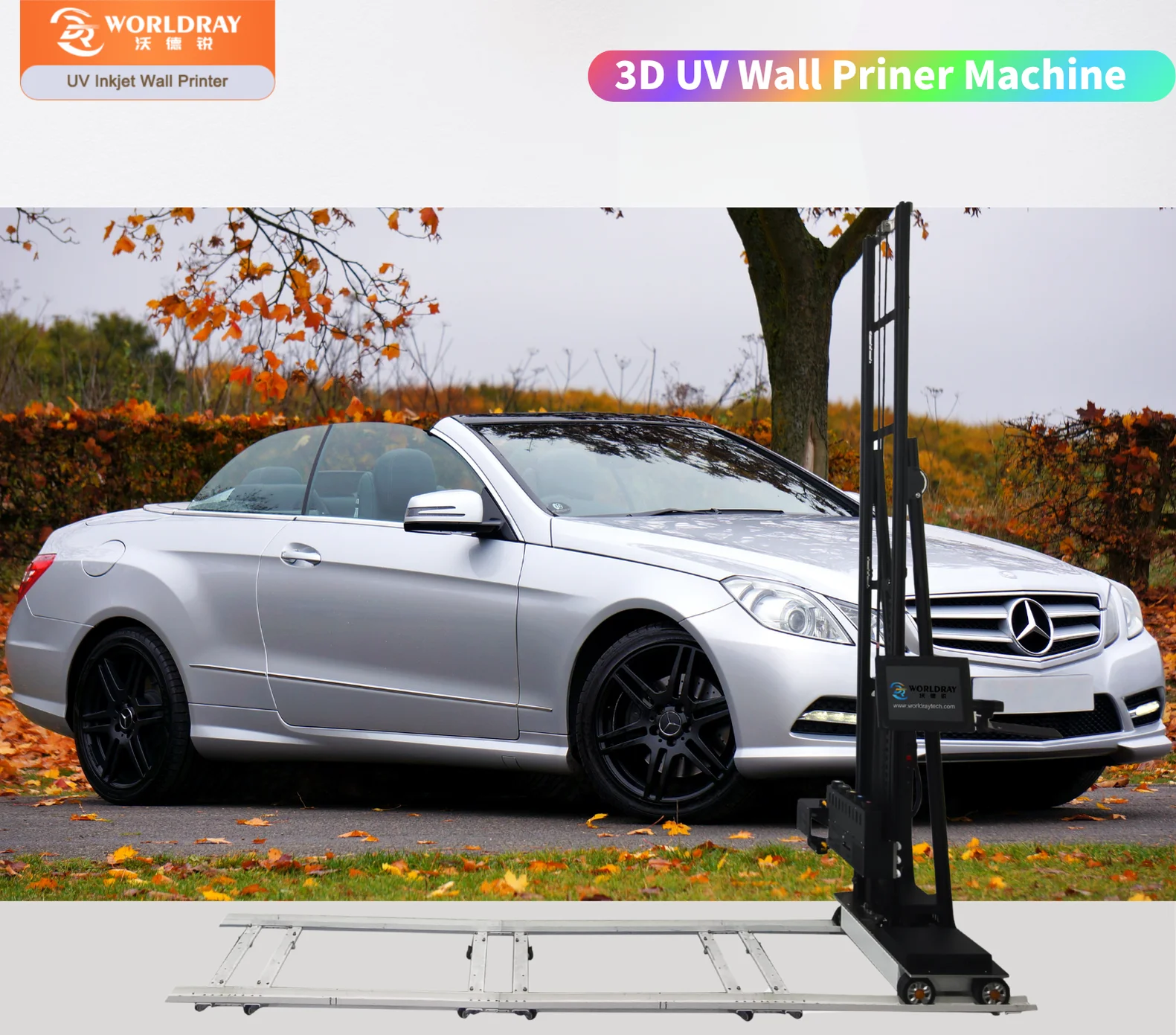 Wall Painting Printer WorldRay Compact And Portable And Lightweight Design For High Resolution Wall Graphics