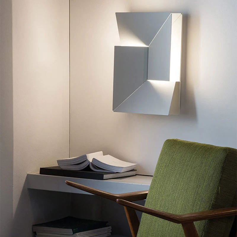 Modern Indoor Wall Lamp Geometric Design LED Sconce Background Light for Living Room Bedroom Hallway Home Decoration Lighting