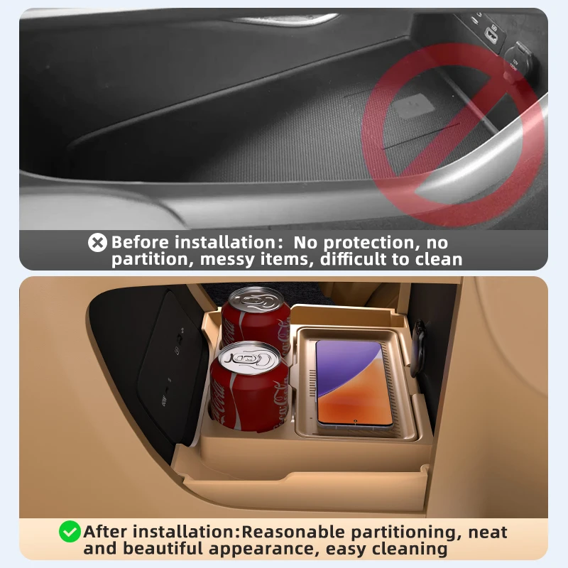 2025 لـ Voyah Dream سيليكون صندوق تخزين وحدة التحكم المركزية التحكم المركزي المنظم حصيرة اكسسوارات السيارات الداخلية