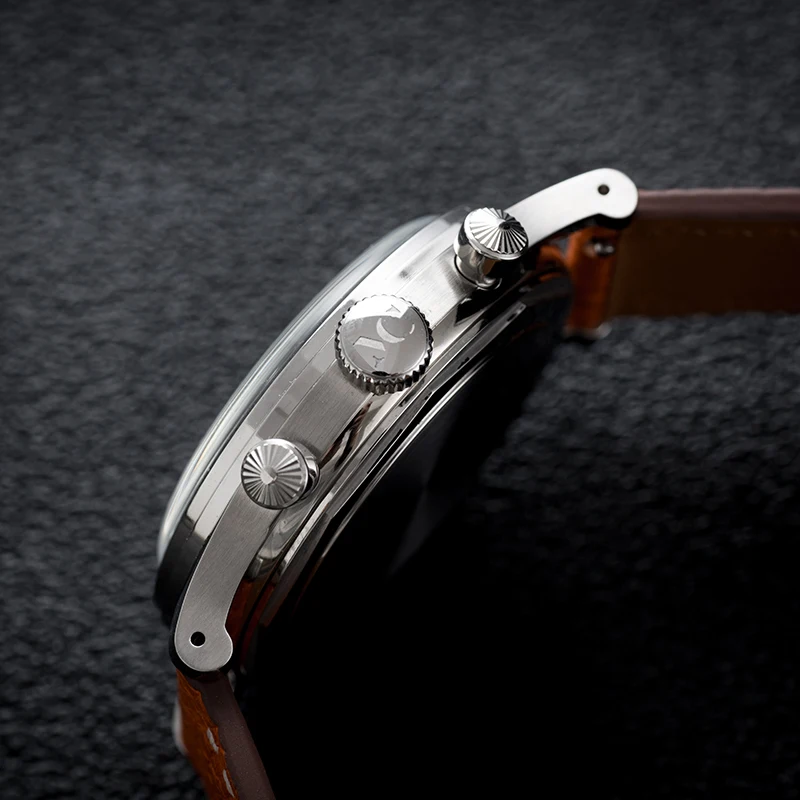 Tribute Watch for Japanese SEIKO Vk61 Multi-function Chronograph Movement Retro Men's Business Quartz Watch Minimalist Design