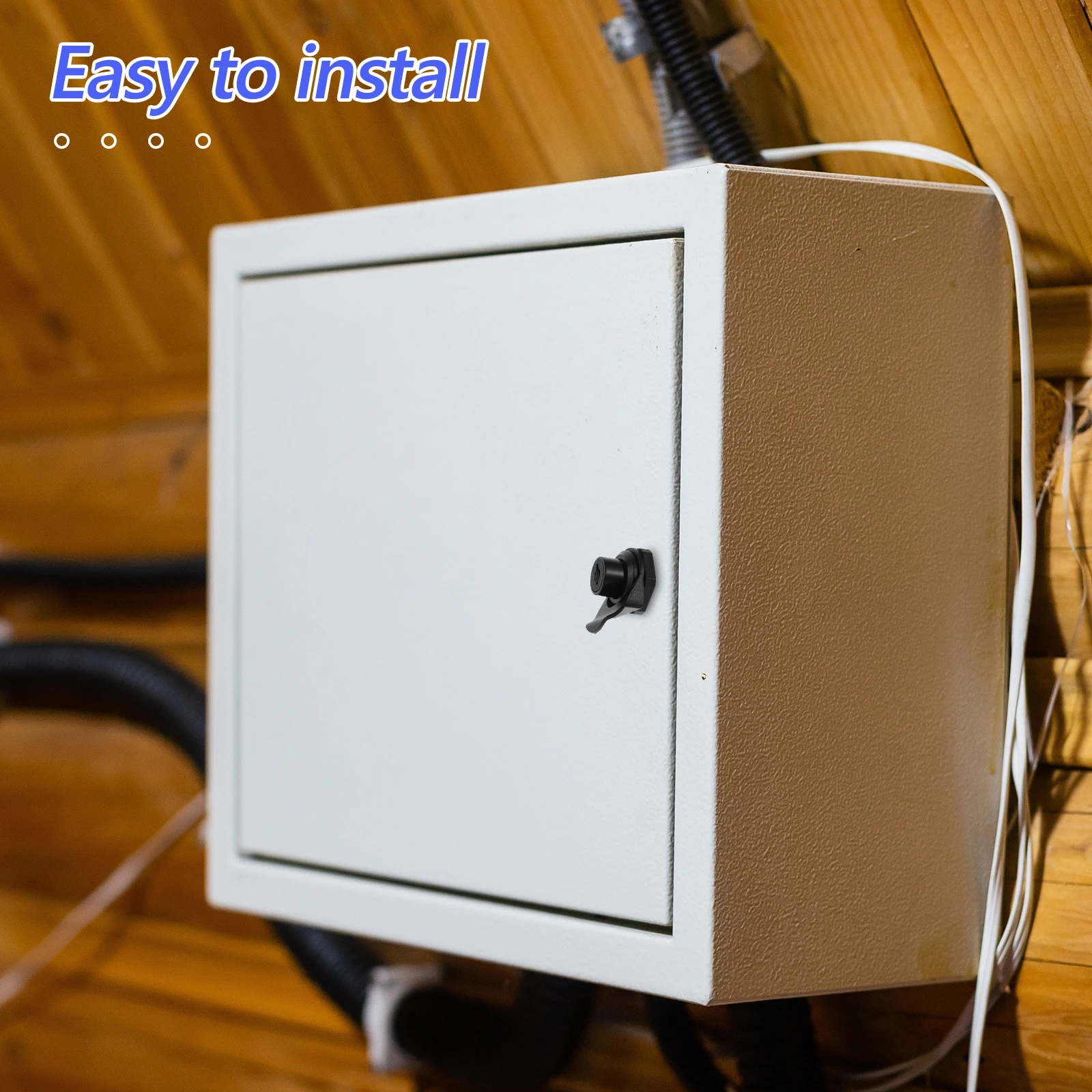 

Push Button Cabinet Lock Rv Storage Tool Box Door Latch Nylon Plastic Durable Modern Design Secure For Electric Boxrv