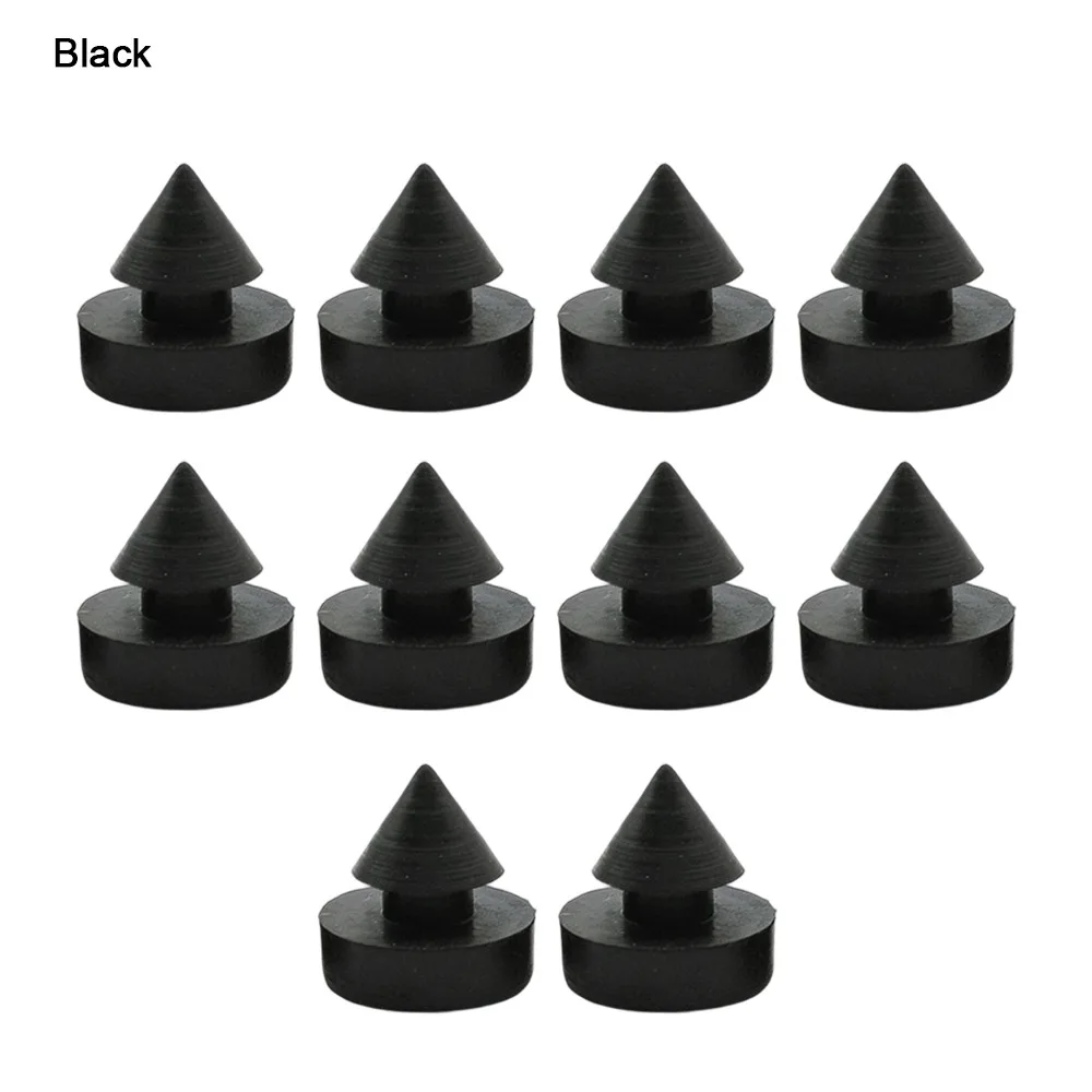 10Pcs 3 Colors Rubber Nail Plug 12*12mm Parts Elevator Door Stopper Security Shock Absorption Anti Collision