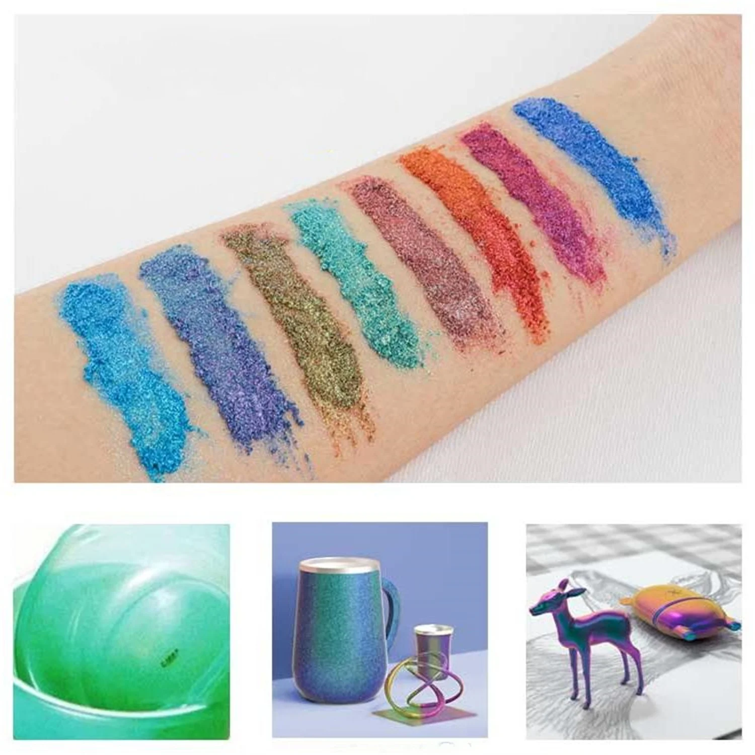 5 g/bottiglia Camaleonti magici Pigmento in polvere Stampo in resina epossidica Unghie artistiche Creazione di gioielli Forniture Glitter Pigmento di perle Colorante