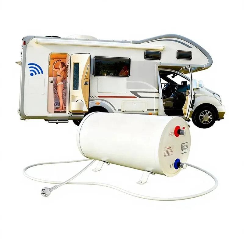 RV Electric Water Heater Camping Shower 6L/10L Small-capacity Storage Type Compact Kitchen AC/DC Dual-Use