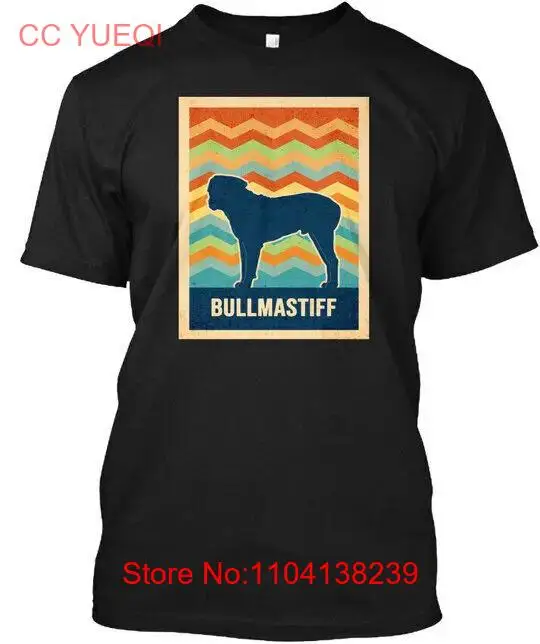 Retro Vintage Bullmastiff Silhouette T-Shirt