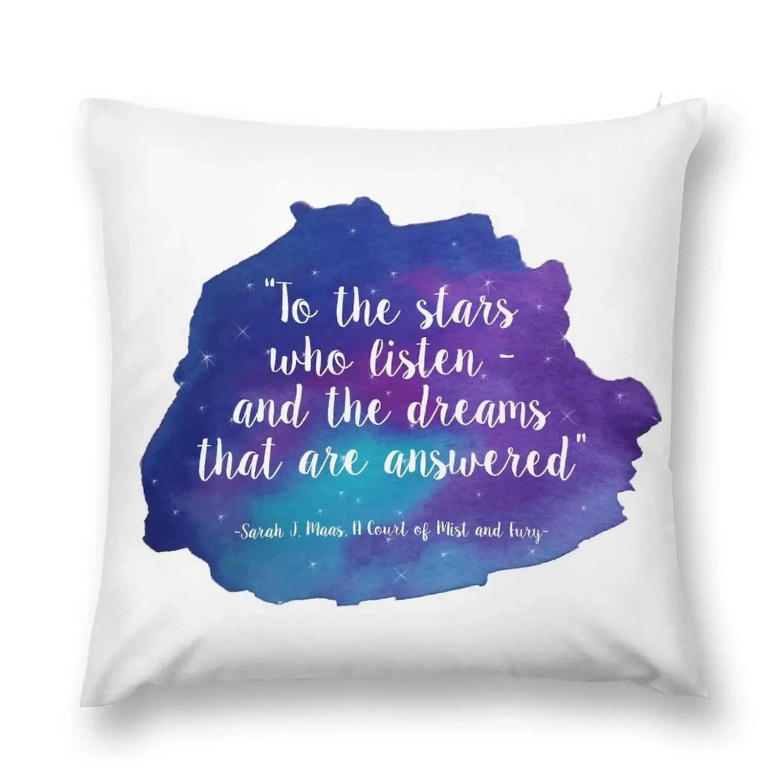 

A Court of Mist and Fury - Watercolour Quote Throw Pillow Pillowcase Cushion Decorative Cushion pillow