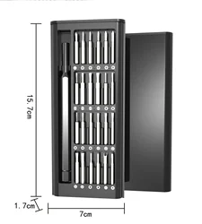 마그네틱 정밀 스크루 드라이버 세트, 25 in 1, 24 피스 미니 포켓 스크루 드라이버 세트, 휴대폰, PC, 카메오 소형 수리 세트