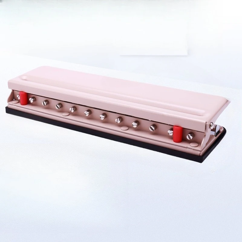 

E Manual hole punch 12 holes, handbook loose-leaf hole punch