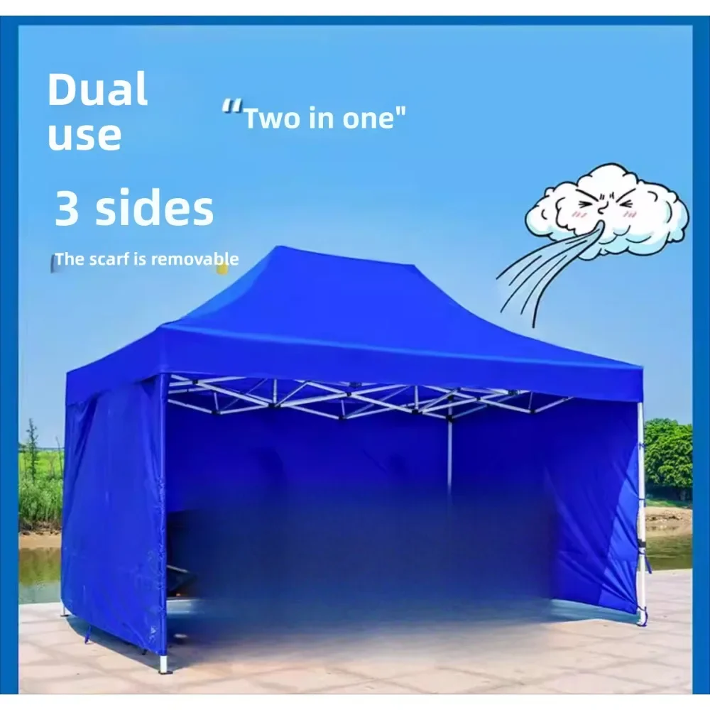 Four-legged awning transparent canopy cloth for stall outdoor awning