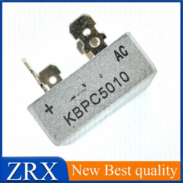 5Pcs/Lot Brand new original single phase rectifier bridge KBPC5010 50a1000v bridge stack copper pin In Stock