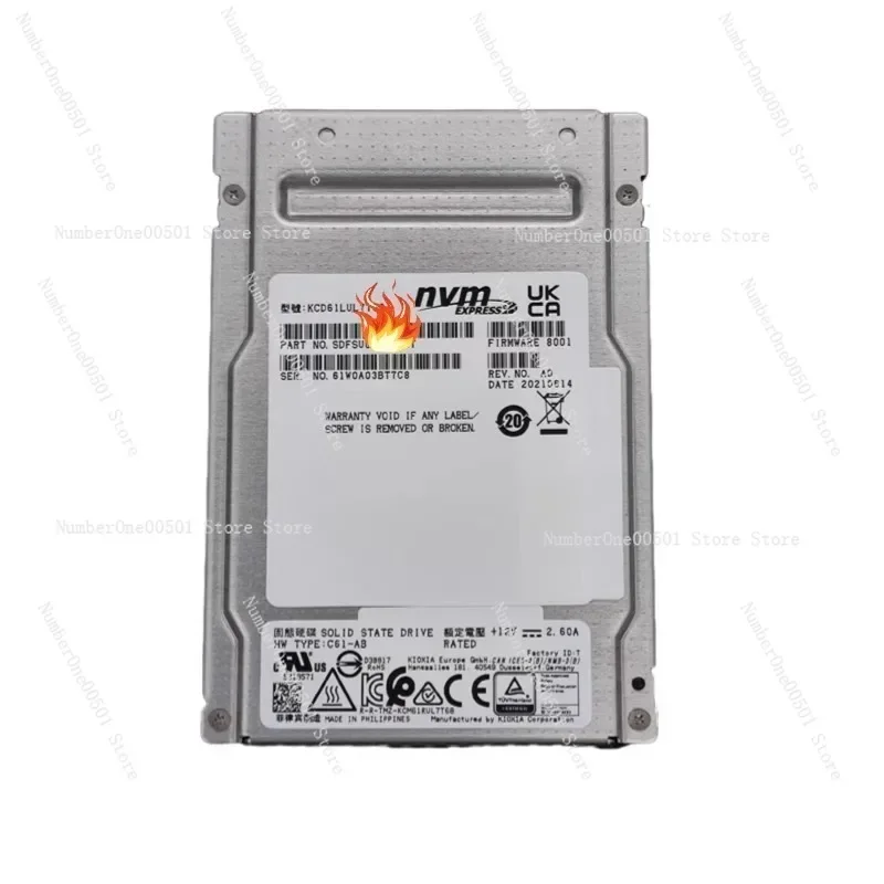 CM6 CD6 CD7 U2 U3 SSD Enclosure for 768TB 1536TB WERO NVMe PCIe 4.0 Enterprise SSD