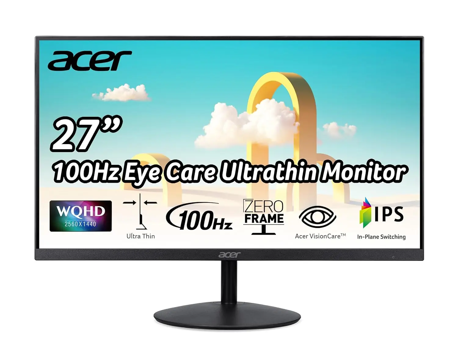

27-дюймовый игровой монитор WQHD 2560x1440 IPS с AMD FreeSync, 100 Гц, 1 мс VRB, Low Blue Light, Display Port и HDMI