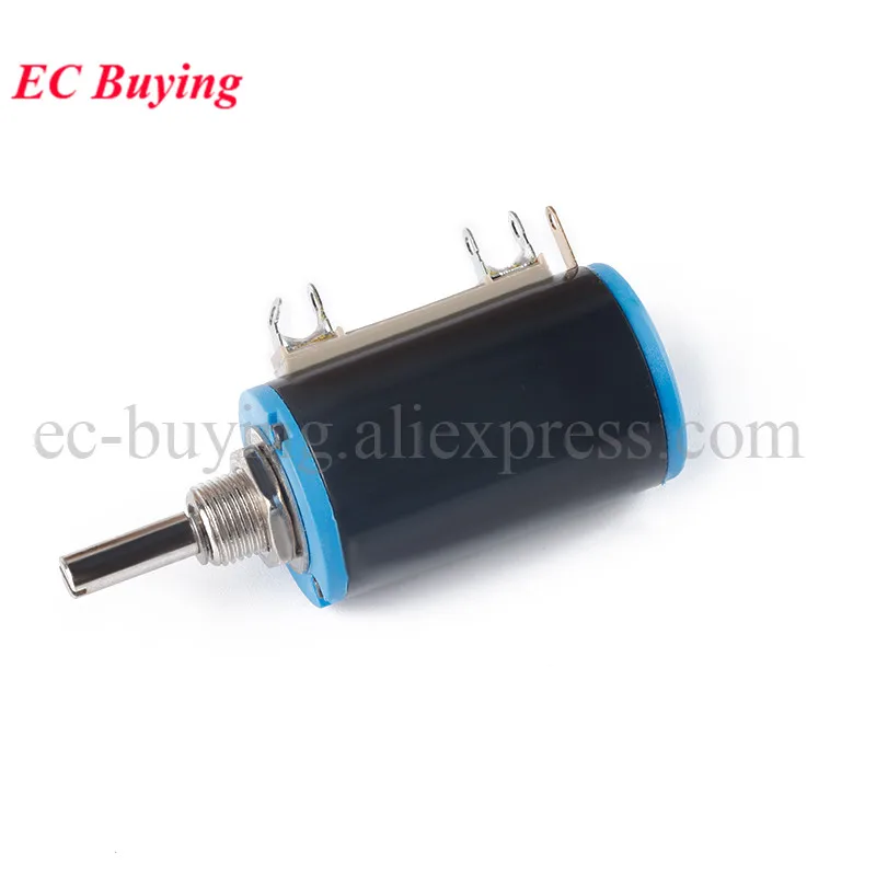 1-2Pcs WXD3-13-2W 10K 100/220/470/680 Ohm Wirewound Multi-Turn Potentiometer Resistance 1K 2.2K 4.7K 5.6K 6.8K 47K Rotary Switch
