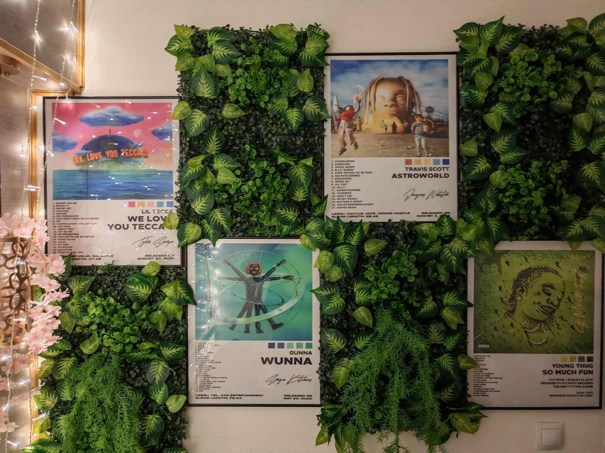 人工緑化植物の背景壁装飾-庭園の内装と外装のレイアウト-緑のシーンパネル装飾-壁パネル