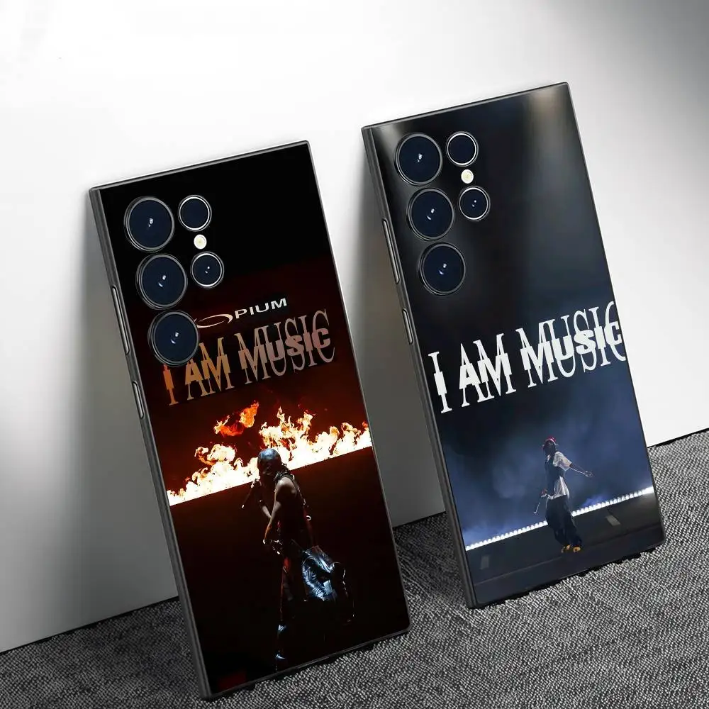 

P-Playboi Carti I AM MUSIC Phone Case Phone Case For Samsung Galaxy S25 S24 S22 S23 Ultra S21 S20 Plus Frosted Full Soft Case