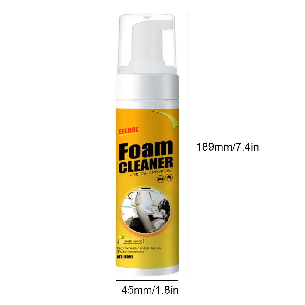 30/60/100ML Multi-Purpose Foam Cleaner Leather Clean Remover Spray Car Wash Auto Interior Household Cleaners Stain Removal