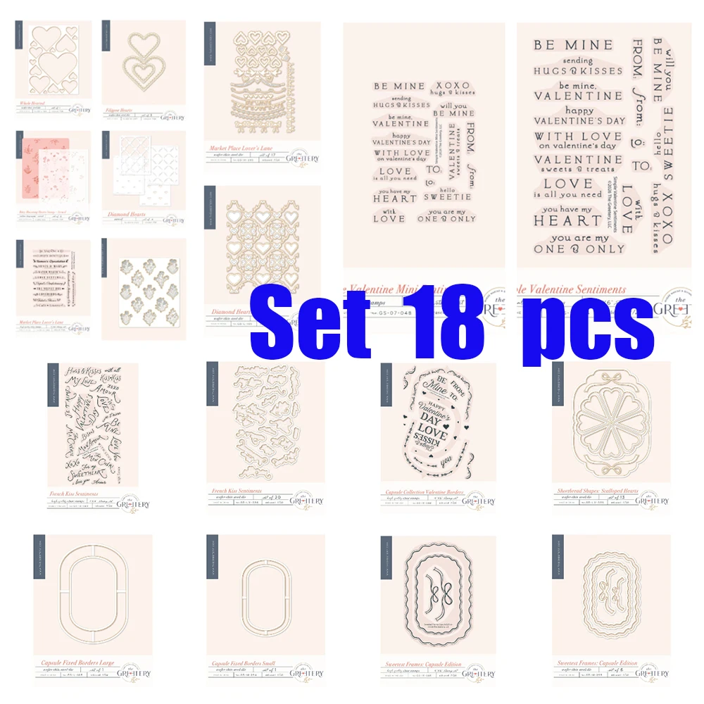 

Market Place Lover’s Lane Love Metal Cutting Dies Stamps Stencils for DIY Scrapbook Handmade Photo Album Valentine's Day 2026