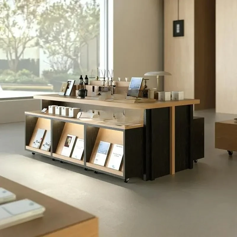 Y Nakashimadai merchandise tea ware bookstore display cabinet ornament tea shop specialty product display cabinet
