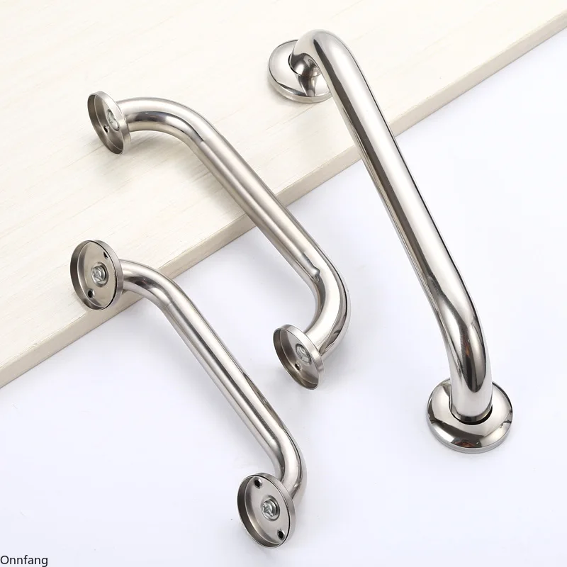 High Quality Stainless Steel 195/230/300mm Bathroom Tub Toilet Handrail Grab Bar Shower Safety Support Handle Towel Rack
