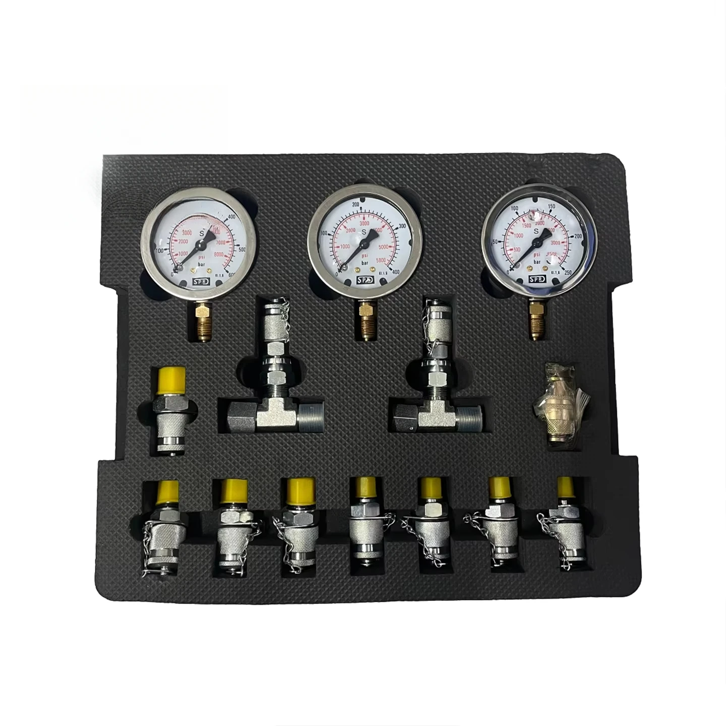 Construction Machinery Parts Hydraulic Pressure Gauge Set Measuring Instruments