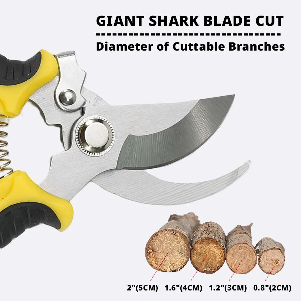 1pcs pruner vườn kéo chuyên nghiệp sắc nét bỏ qua kéo cắt tỉa cây xén Kéo cắt tay kéo vườn mỏ kéo