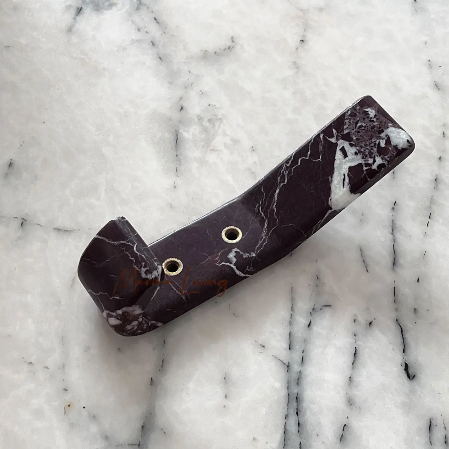 French Luxury Natural Marble Wall Hook High End Designer Bedroom Living Room Creative Art Coat Hook