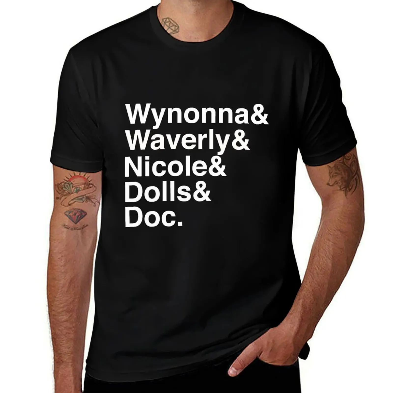 Wynonna Earp Names T-Shirt Active Wear Sports for Men T-Shirt