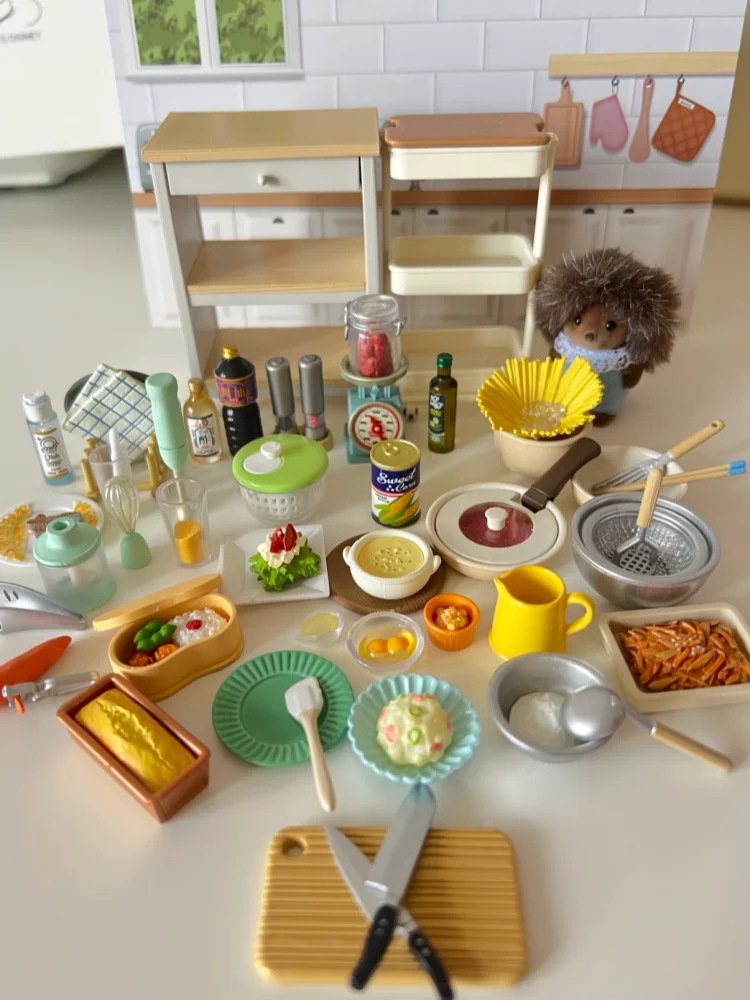Re-Ment Figura Collezione di utensili da cucina Scatola cieca in miniatura Campione Petits Caramelle Giocattolo Ornamento per bambini Regalo Scena da collezione