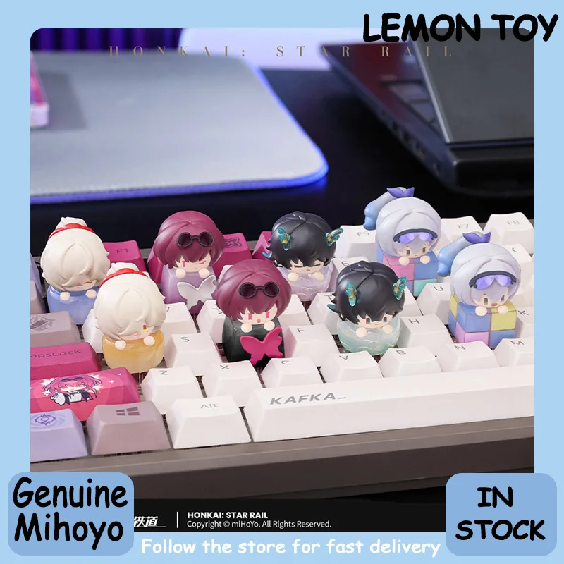 

Genuine Mihoyo Honkai Star Rail V1 Keycap Blind Box Stackable Figures Trendy Toy Figurine Desktop Decoration Gift Ornament