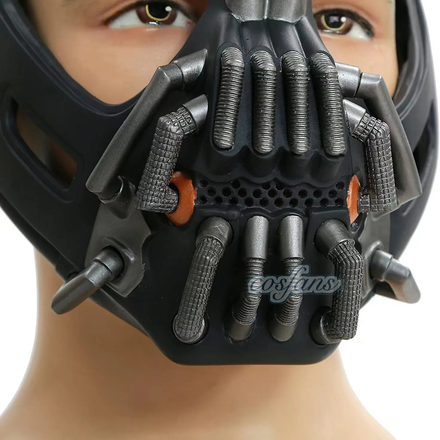 جديد Bane قناع تأثيري قناع فارس الظلام تأثيري الكبار خوذة هالوين كرنفال حفلة تأثيري الرعب الدعامة فيلم الرعب قناع