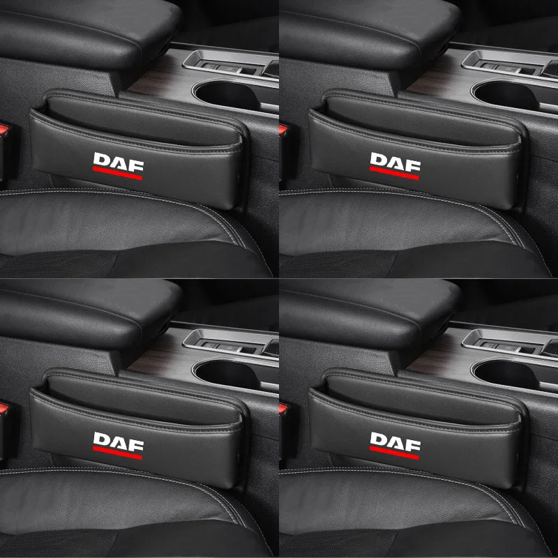 Car Seat Organizer Leather Crevice Storage Box Car Accessories for DAF Car XF 95 105 Crbon Fiber Car Accessories