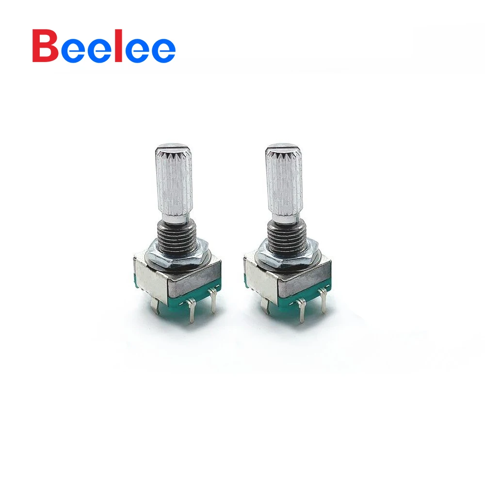 50PCS Beelee EC11 시리즈 로터리 엔코더 5V 10mA 금속 샤프트 엔코더