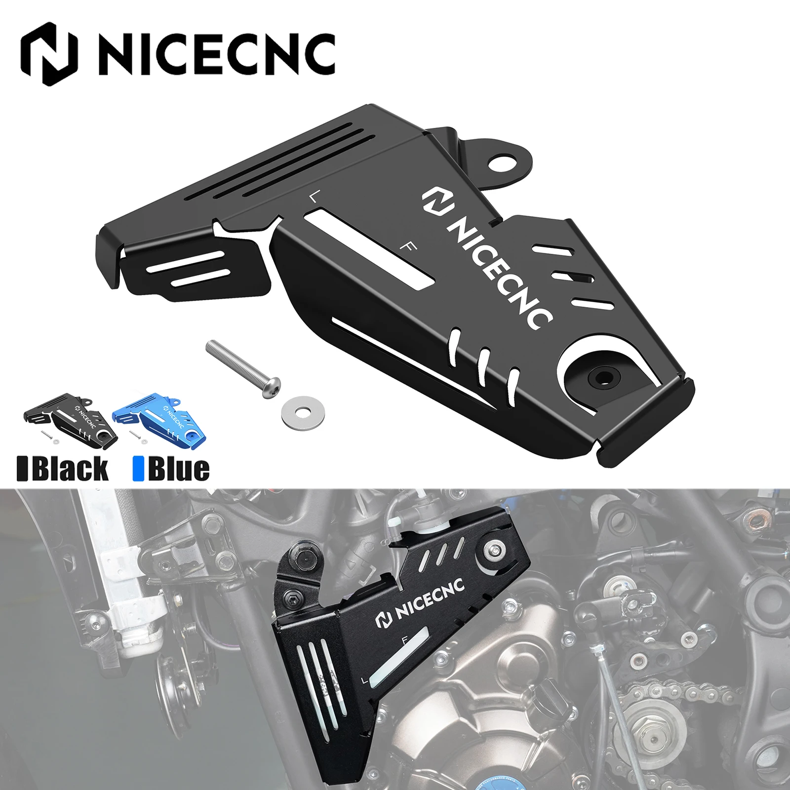 

For 2019-2024 Yamaha Tenere 700 XTZ 700 Coolant Recovery Tank Shield Cover Auxiliary Tank Guard T700 Rally Edition 2020-2024