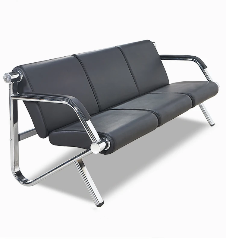 High Quality Steel Metal Public 3 Seater Office Waiting Chairs for Airportpromote sales