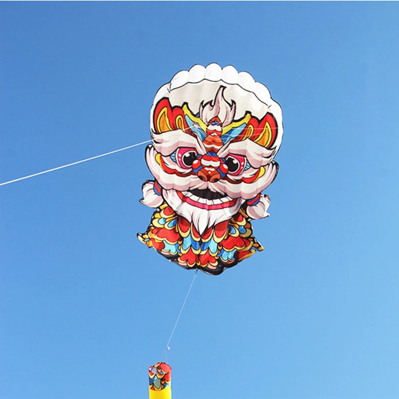 لاكي الأسد طائرة ورقية تحلق طائرة ورقية ناعمة للبالغين الطائرات الورقية خط الطائرة الورقية التقليدية نفخ ألعاب لعبة رياضية المظلات cerf volant متعة