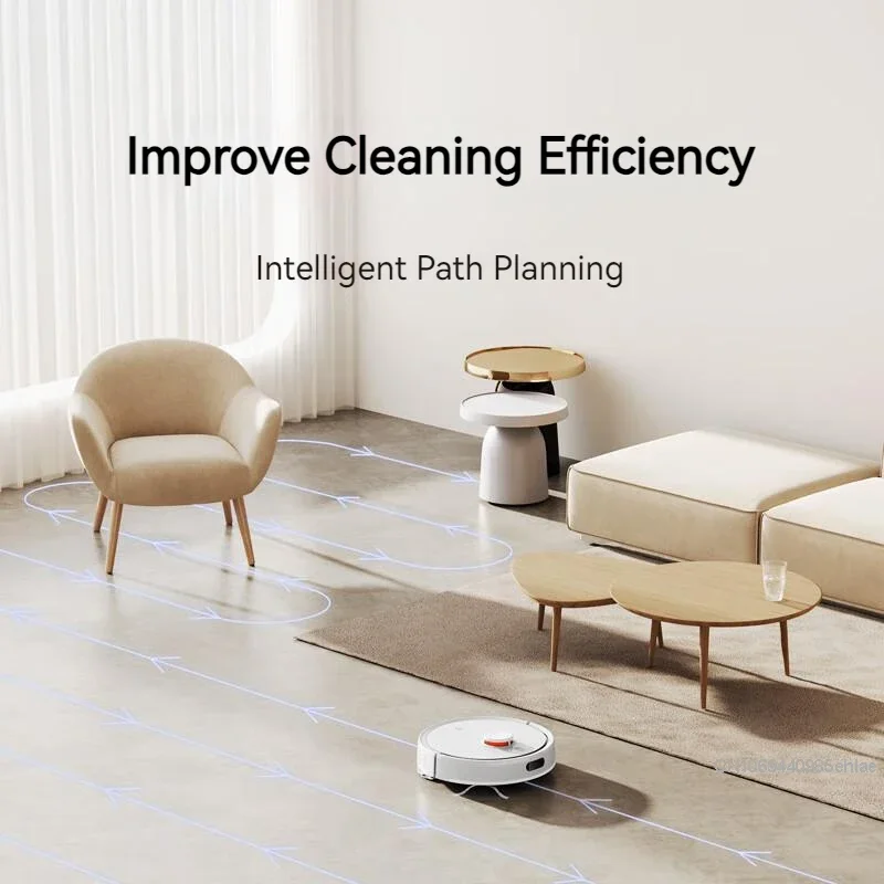 Робот-пылесос XIAOMI MIJIA 3C Plus Enhanced Edition, бытовой пылесос с большим всасыванием 5000Pa, автоматическая лазерная навигация, подметальная машина