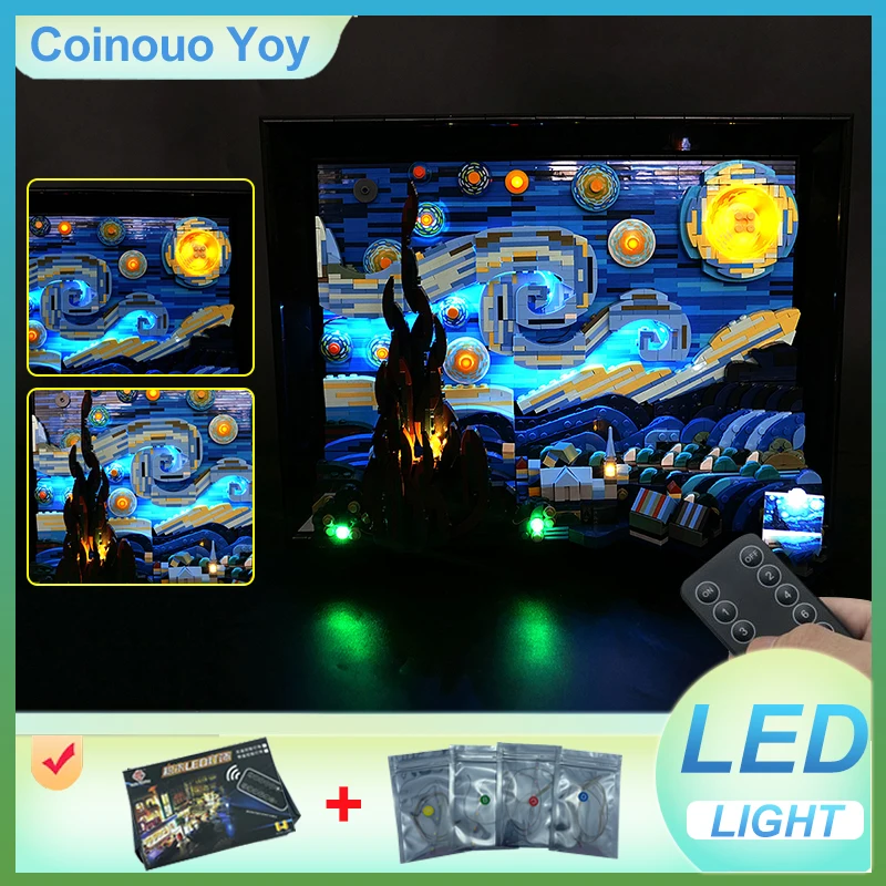

LIGHT For LEGO 21333 Vincent van Gogh - The Starry Night Block DIY Toy (NO Blocks Model,Only LED Light) Light Set Kid Gift