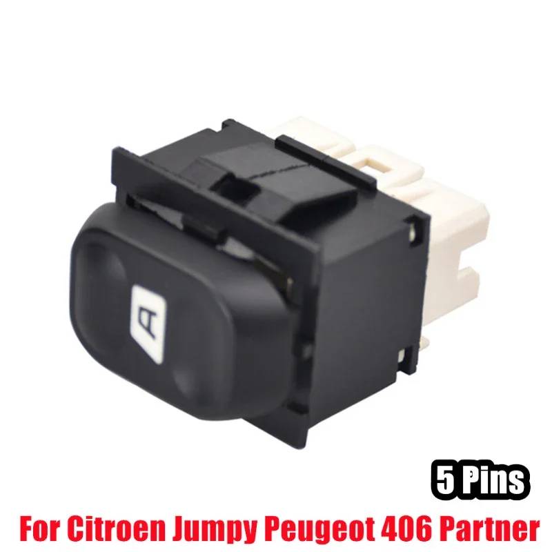 For Citroen Berlingo Xsara Peugeot Partner New Electric Power Single Window Switch 5 Pins 6552.KT 6552KT 6554.82 Car Accessories