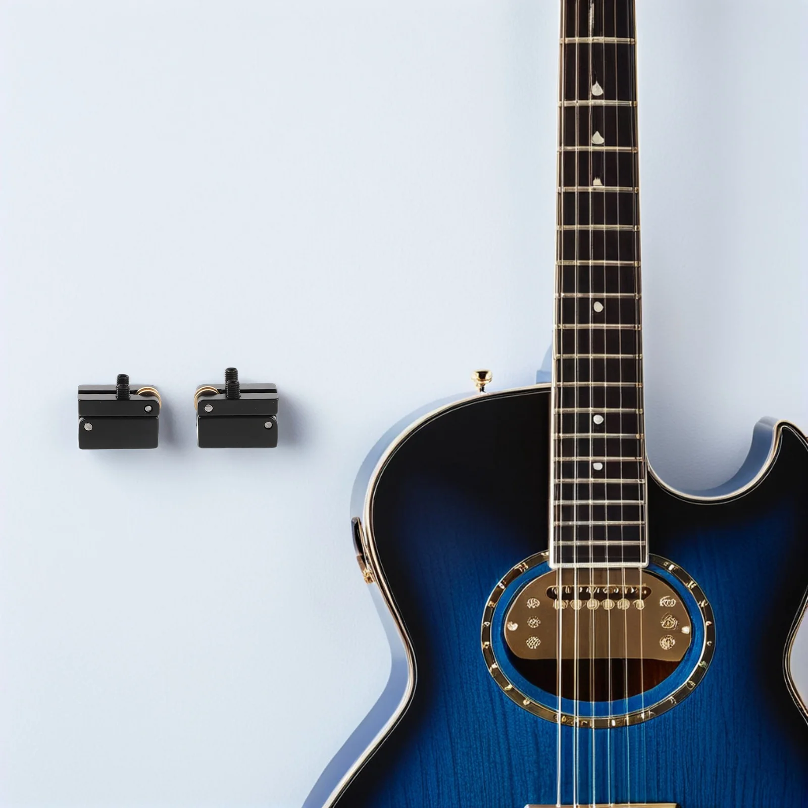 

2pcs Headless Electric Guitar Bridge Saddles Precision Tuning Stability Enhanced String Block Technology For