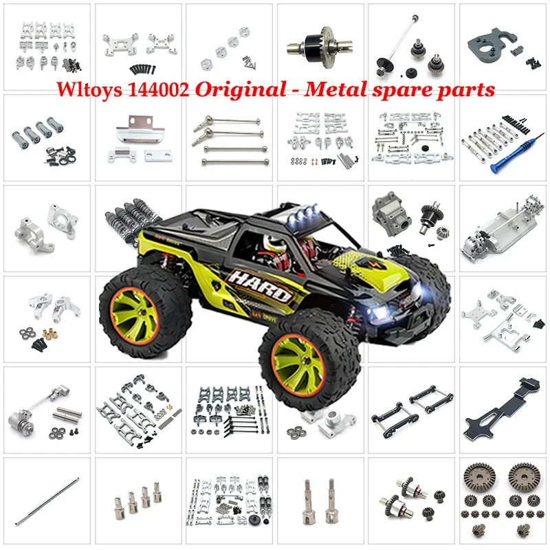 For WLtoys 144002 144001 124016 124017 124018 124019 Remote Control Car Metal Upgrade Modification Accessories Parts