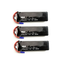 7.4V 2700mAh lipo battery 10C 20WH For Hubsan H501W H501S H501C RC Qaudcopter Drone Parts 2s 7.4 v Battery EC2 Plug 1pcs to 5pcs