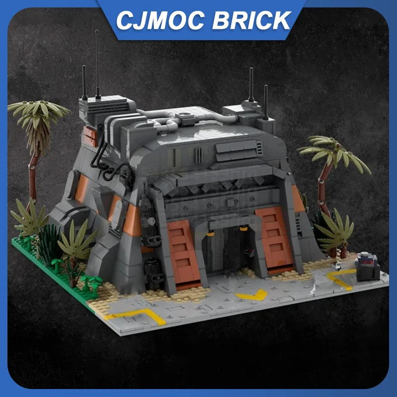 1954 pçs moc estrela batalha sw bunker/barracks em escari famoso filme modelo blocos de construção empilhamento tijolos brinquedos criativos presente do miúdo