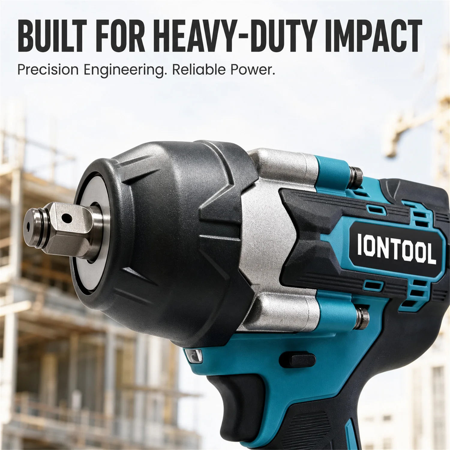 IONTOOL DTW700 Anti-slip Cordless Impact Wrench 1/2" Drive Nut Breaking For Garage Workshop Engineering Installation Power Tool - view 2