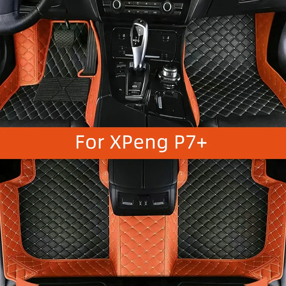 

Custom Leather Car Floor Mat For XPeng P7+ 2024 2025 2026 2027 Car Mat Interior Accessories