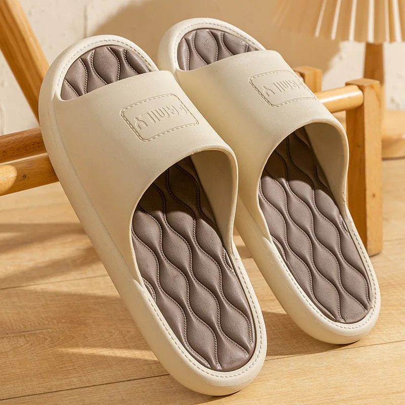 New Big Size 48 49 Men Slippers Fashion Women Summer Beach Sandals Soft Flip Flops Home Bathroom Anti-Slip Flats Couples Shoes