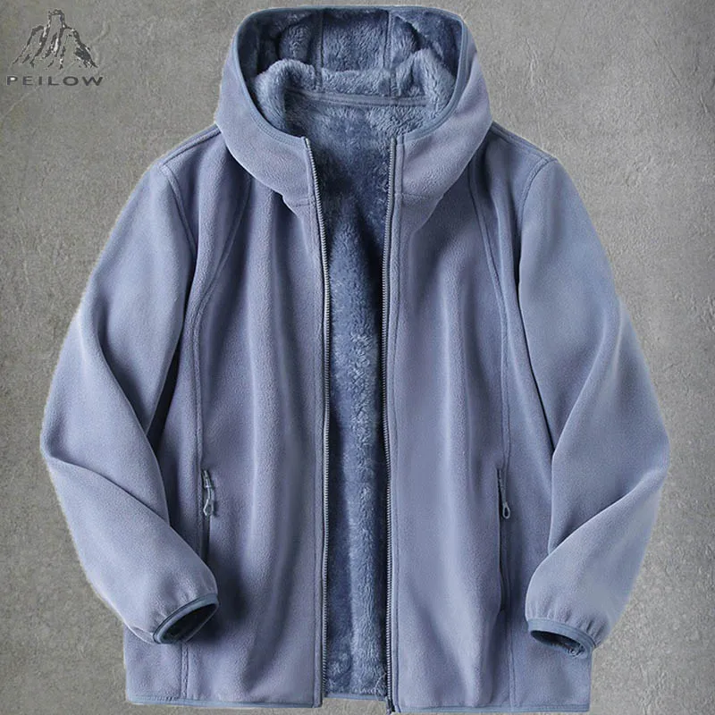 Tactical Thick Polar Fleece Jacket Men Soft Shell Casual Winter Parkas Men Hoodies Windbreakers Sports Camping Coat Men Clothing