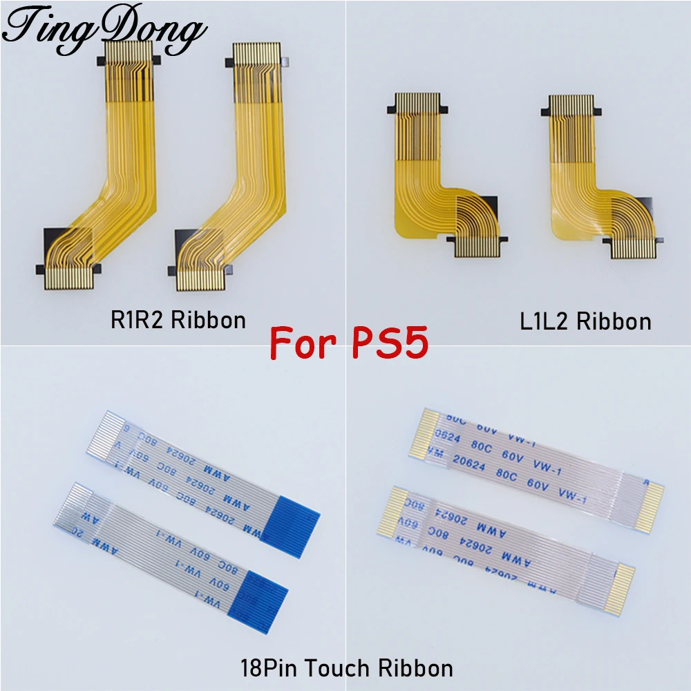 TingDong 1pc Touch Ribbon Cable For Dualsense Left Right  Motor Connect Ribbon Flex Cable Handle Button Board For PS5