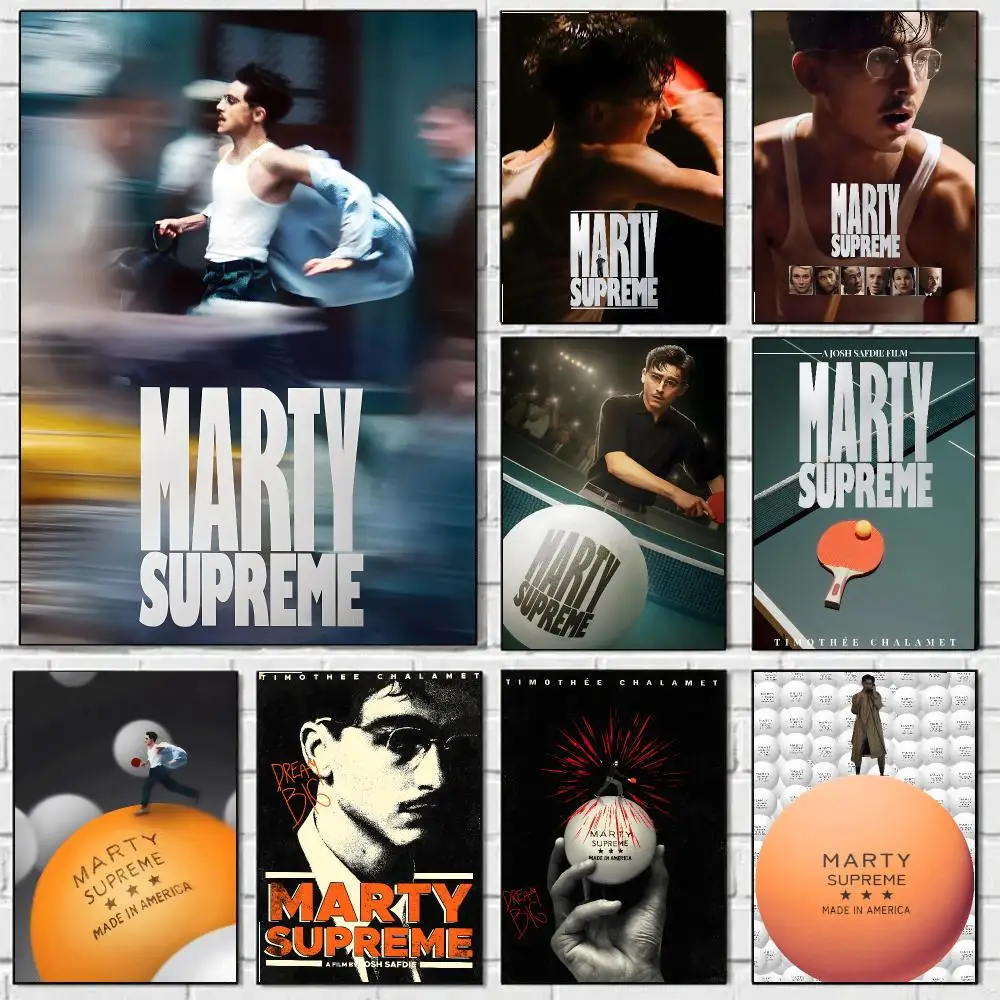 Movie M-Marty Supreme Painting Calligraphy Durable Painting Canvas Poster Wall Hanging Home Interior Decoration Art Mural Gift