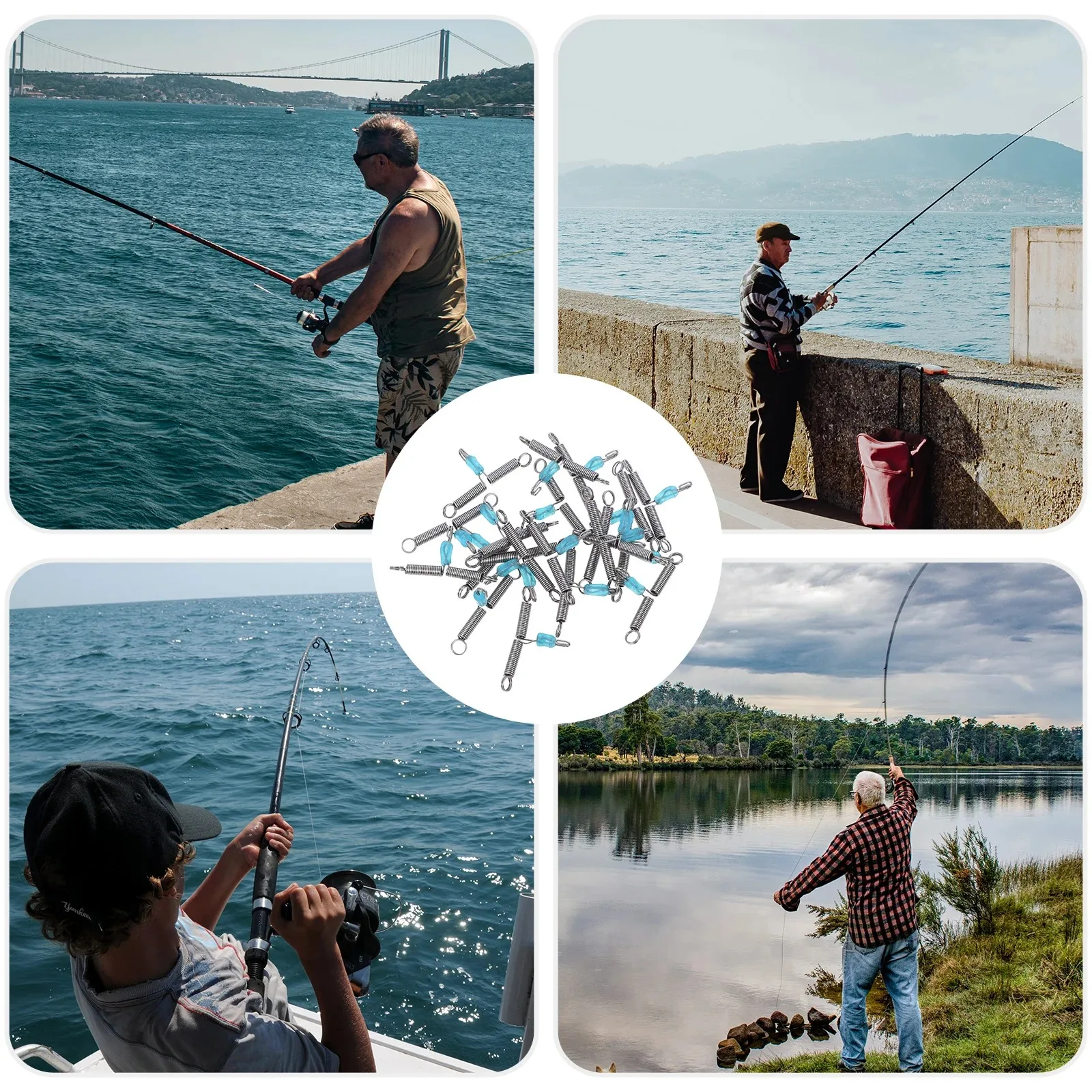 10/50 Stück Fast Spring Splitter Fast Hook Splitter, neuer Anti-Wickel-Splitter, Angelzubehör